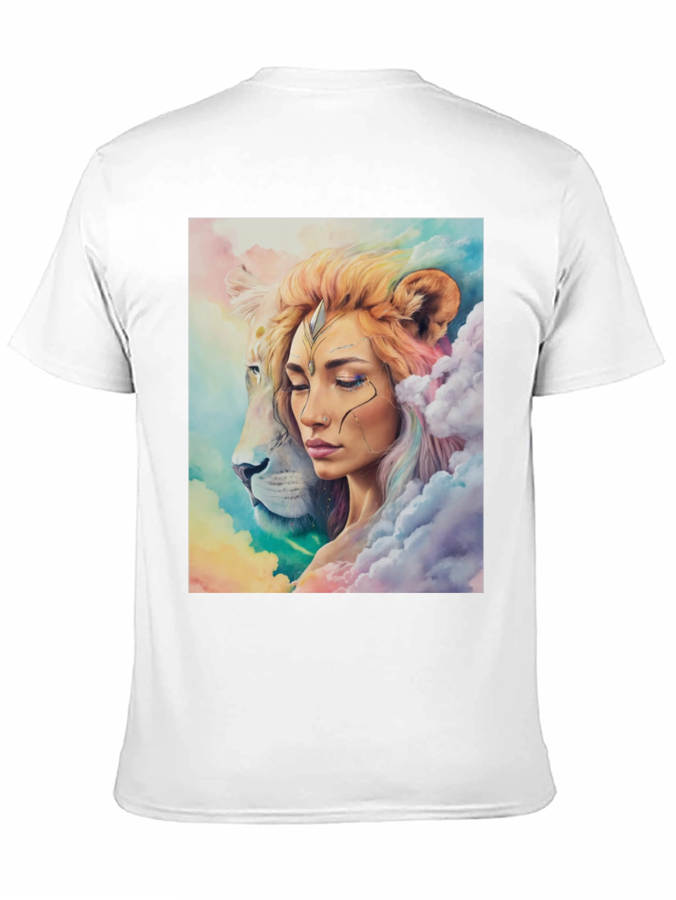 Lion Queen Graphic Tee - Stylish Black T-Shirt