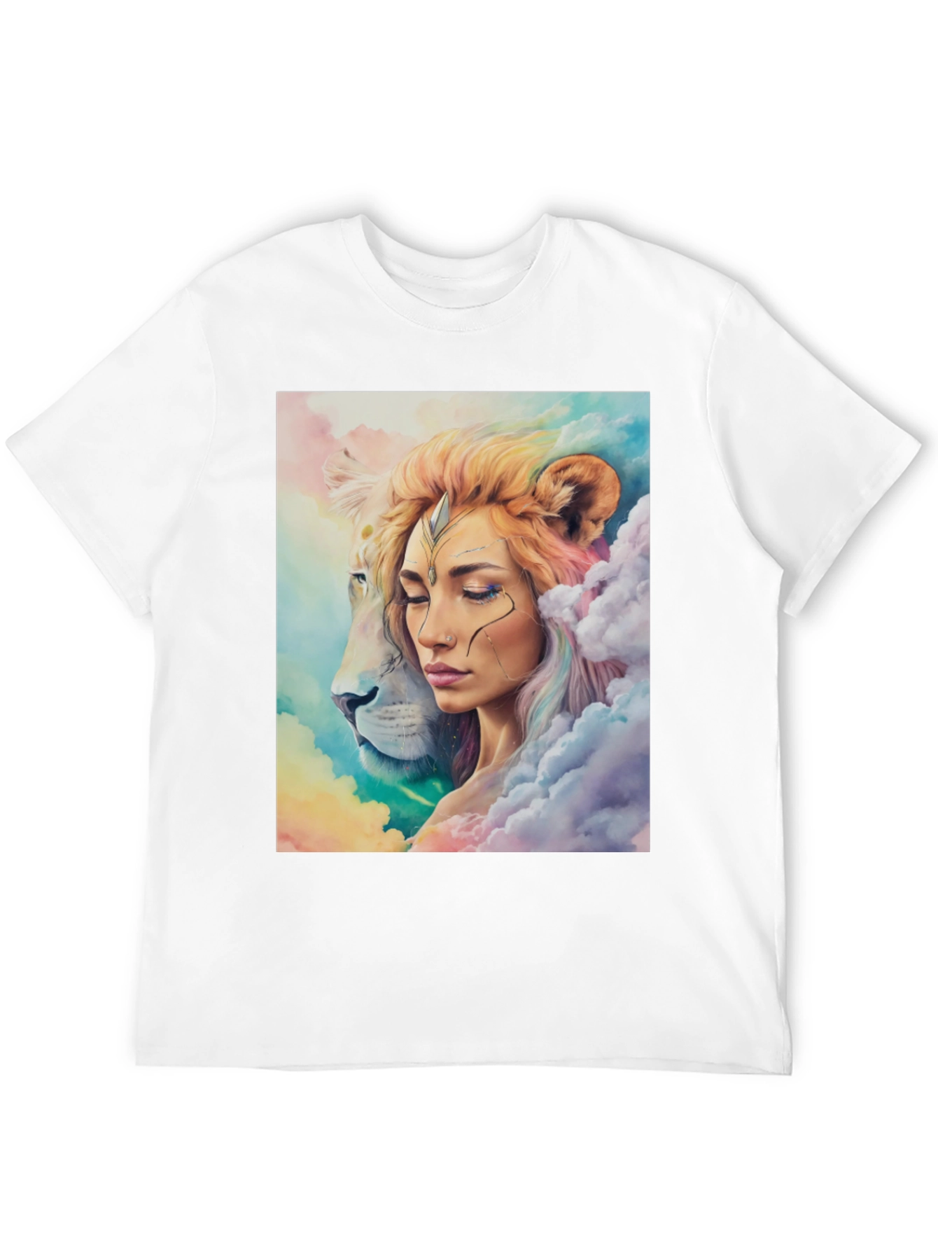 Lion Queen Graphic Tee - Stylish Black T-Shirt