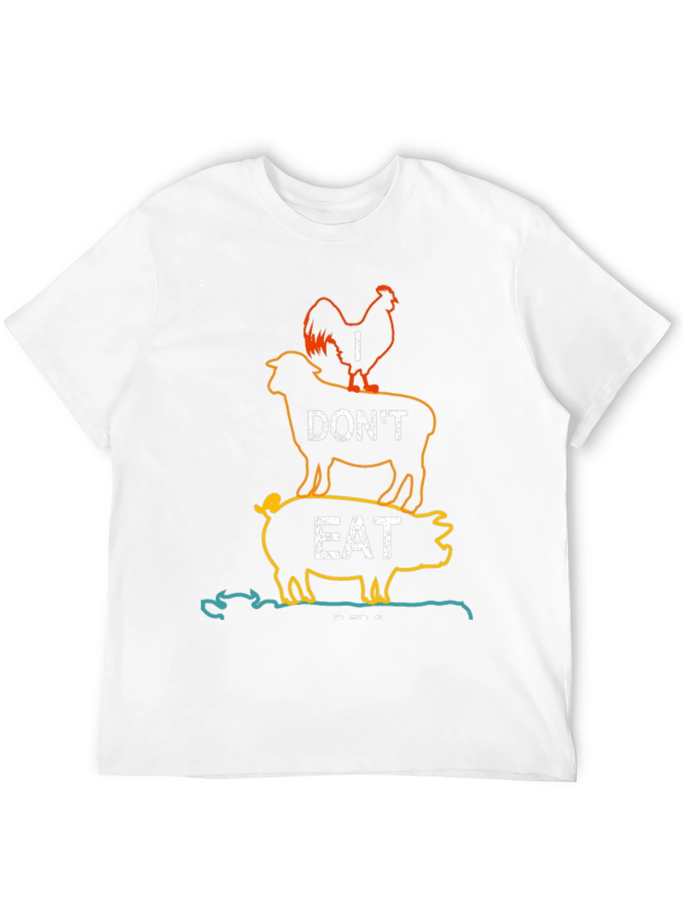 Vegan Statement T-Shirt - I Dont Eat Animal Tower