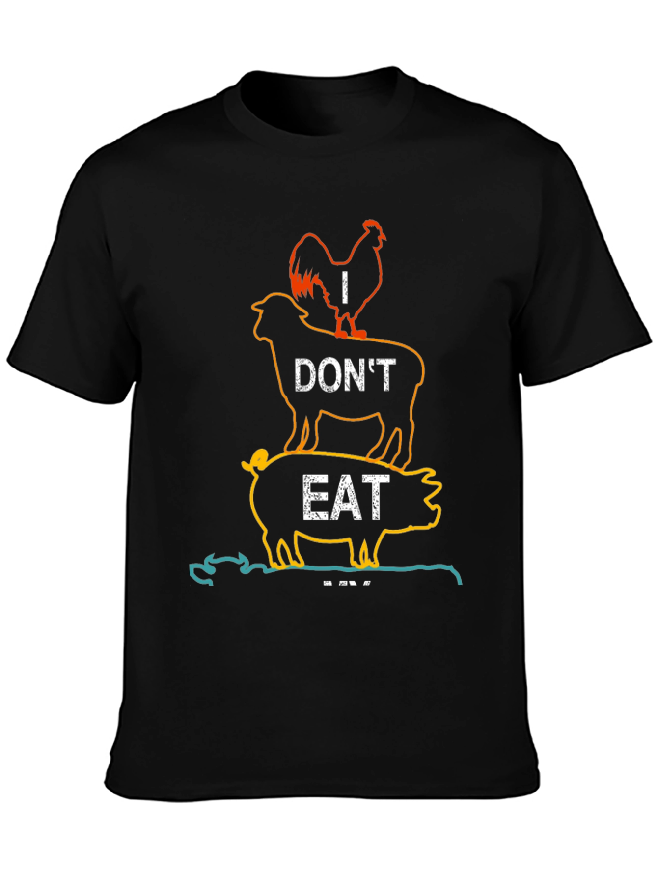Vegan Statement T-Shirt - I Dont Eat Animal Tower