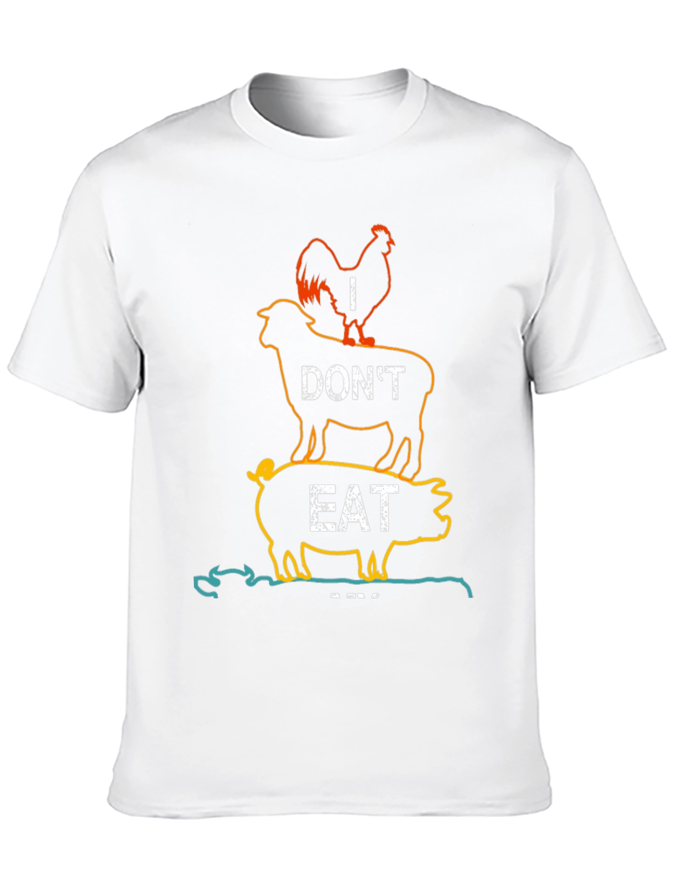 Vegan Statement T-Shirt - I Dont Eat Animal Tower