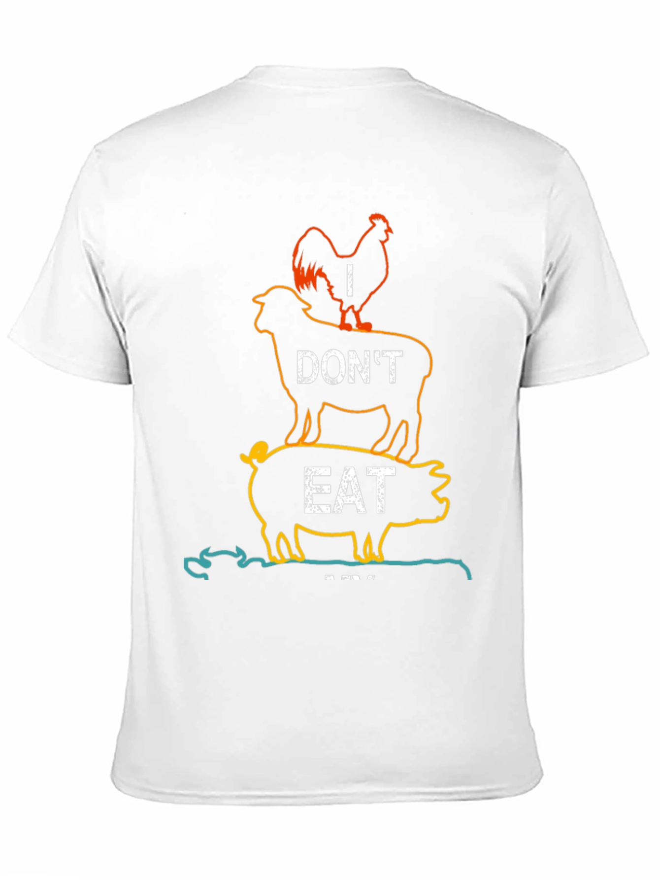 Vegan Statement T-Shirt - I Dont Eat Animal Tower