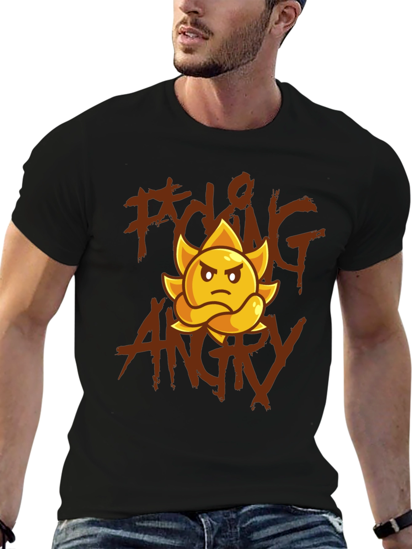 F*cking Angry Sun Black T-Shirt