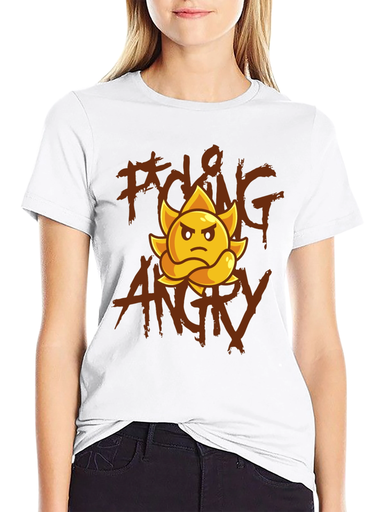 F*cking Angry Sun Black T-Shirt