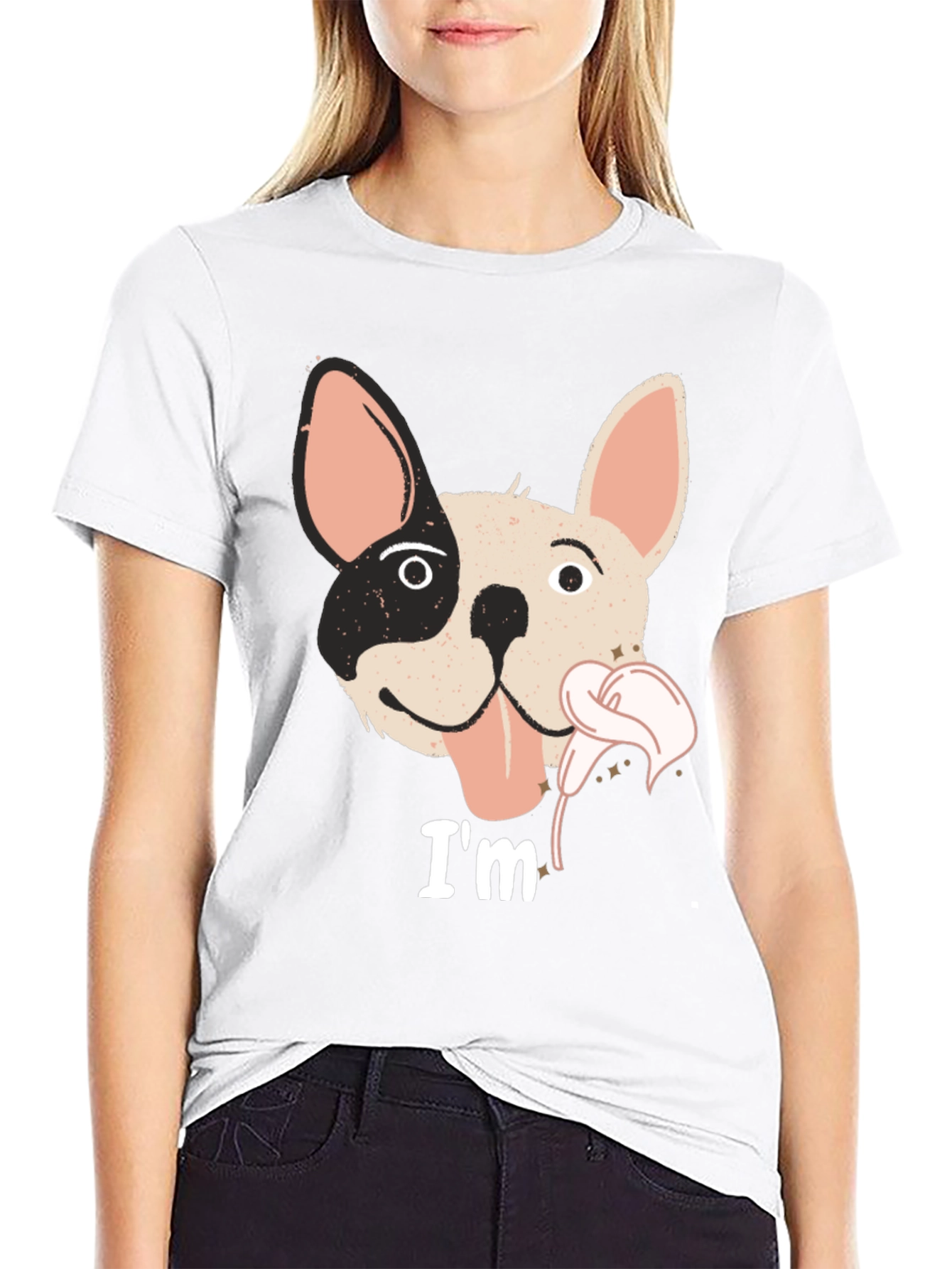 Cute French Bulldog Flower T-Shirt – Adorable Frenchie Lover Tee