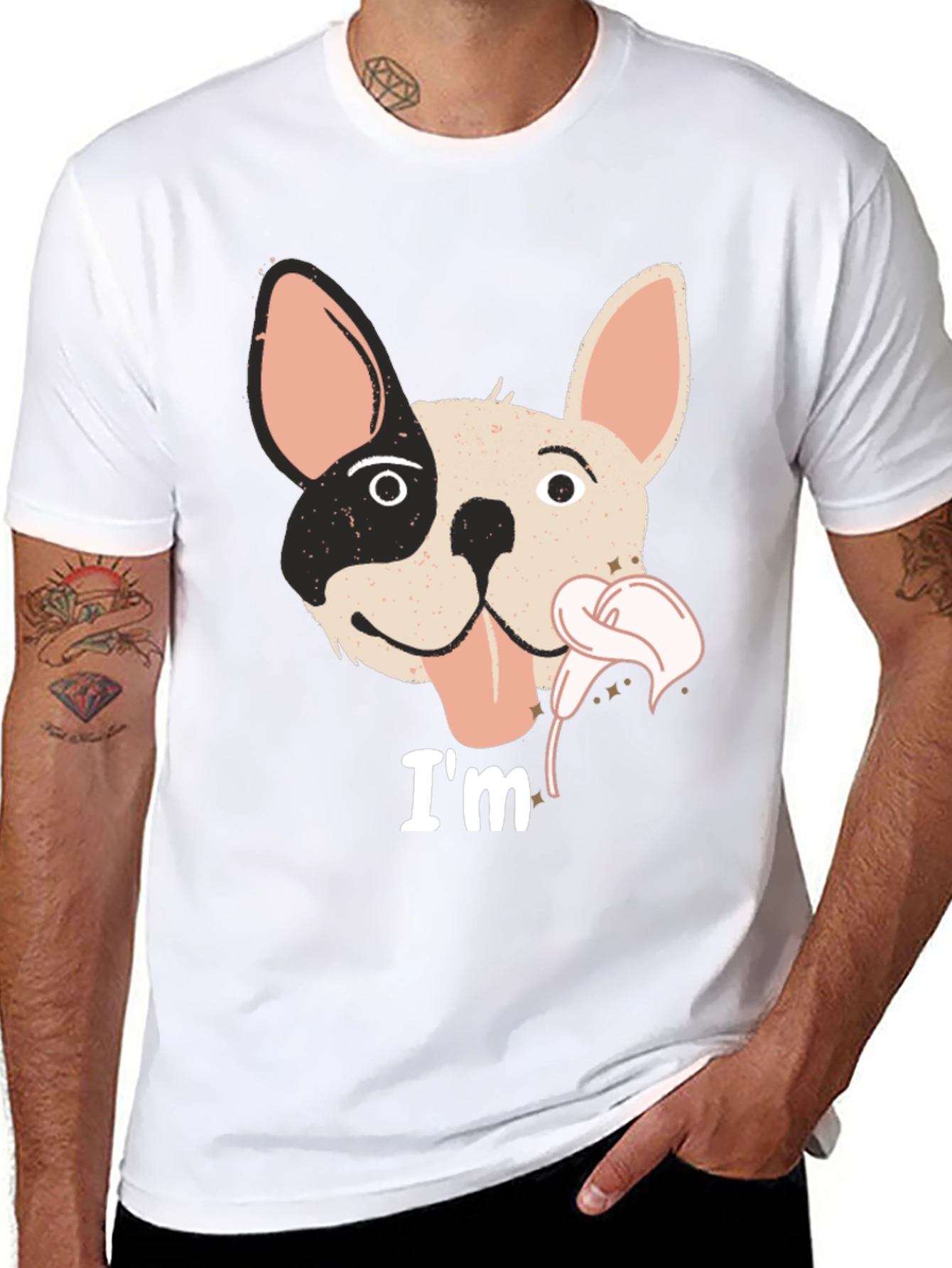 Cute French Bulldog Flower T-Shirt – Adorable Frenchie Lover Tee