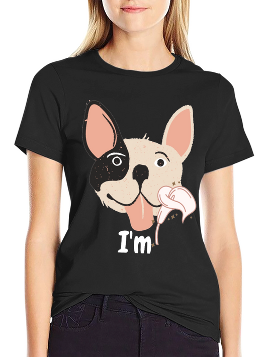 Cute French Bulldog Flower T-Shirt – Adorable Frenchie Lover Tee