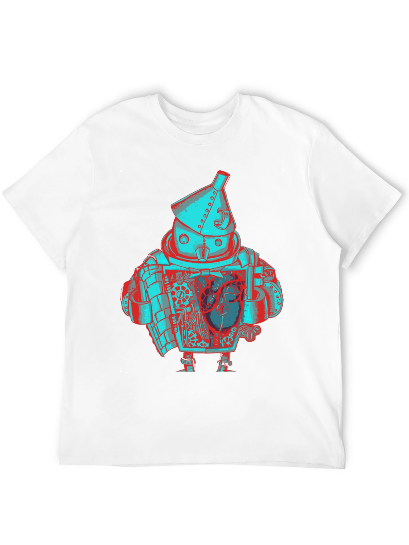 Heart Robot Graphic T-Shirt