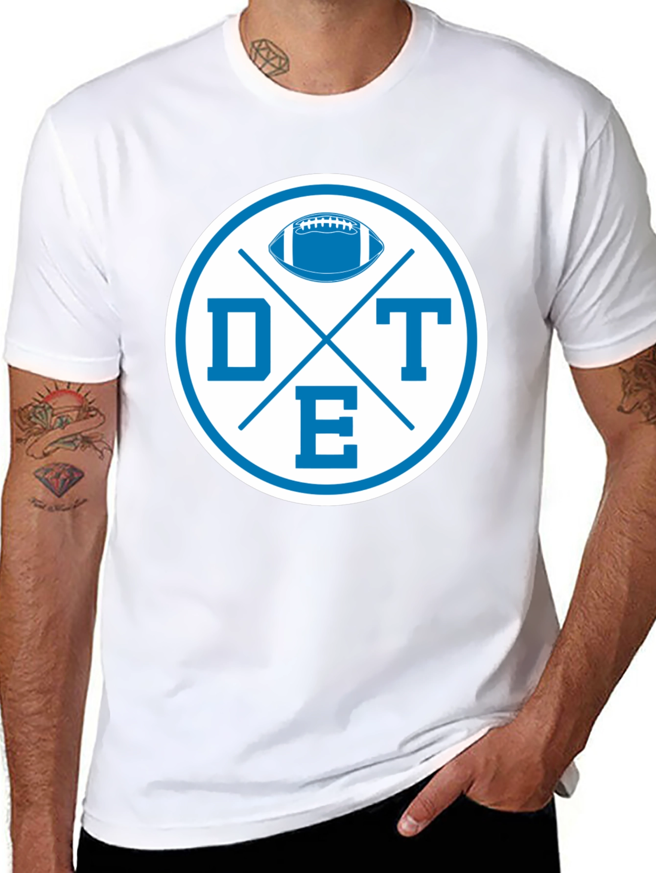 DTE Football Graphic Tee - Classic Sports Style