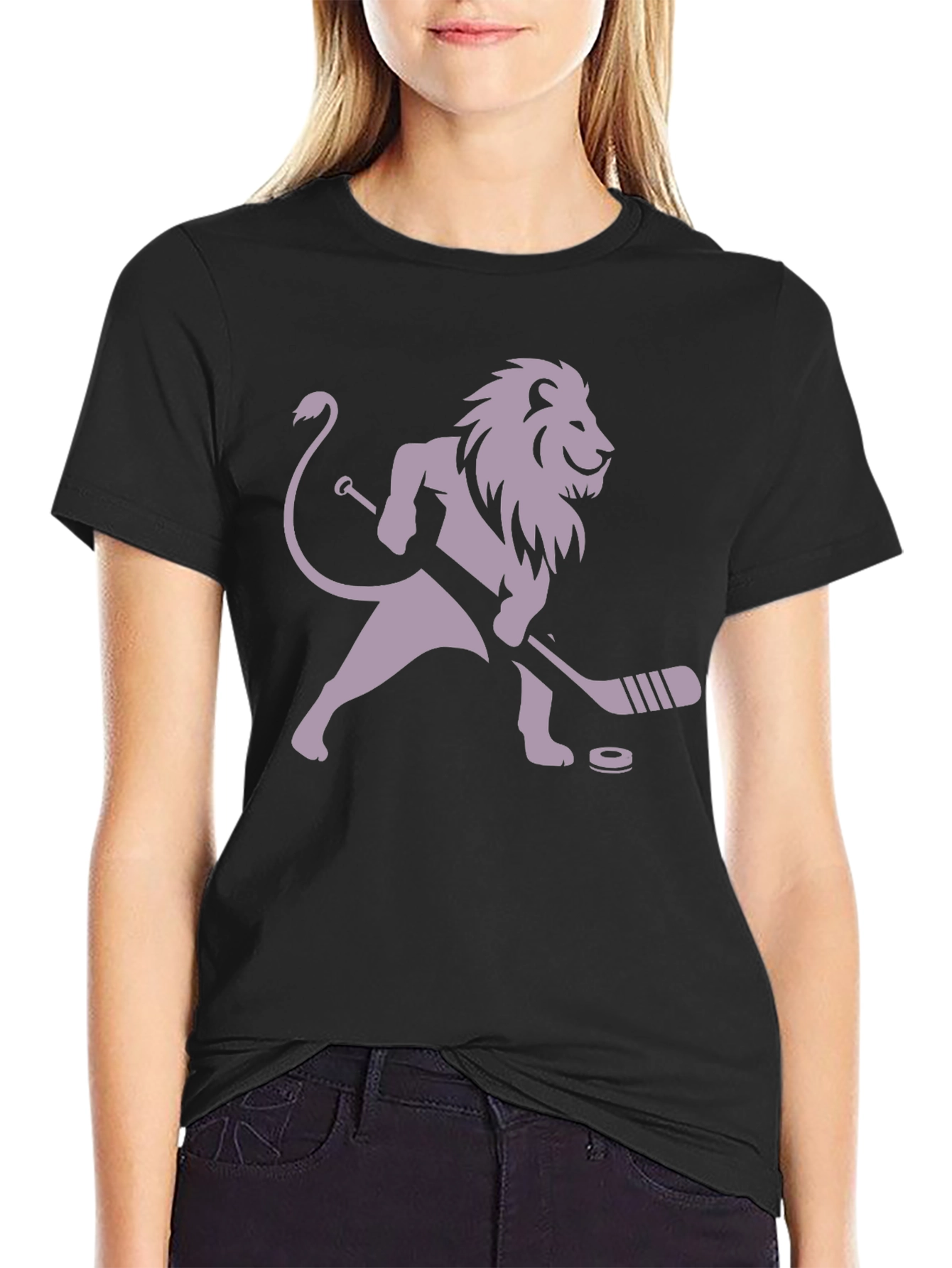 Lion Hockey Player T-Shirt