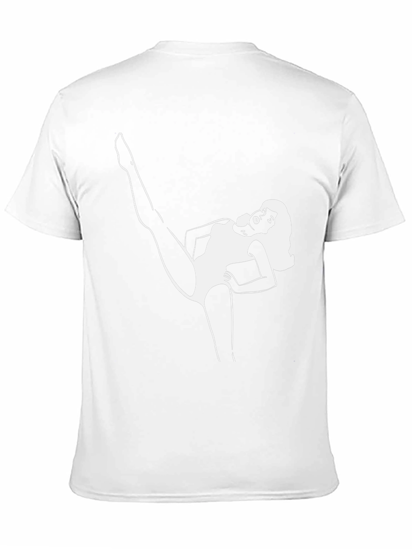 Retro Dancer Graphic Tee - Black Cotton