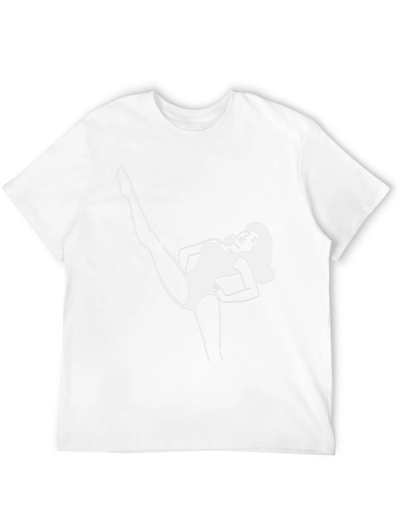 Retro Dancer Graphic Tee - Black Cotton