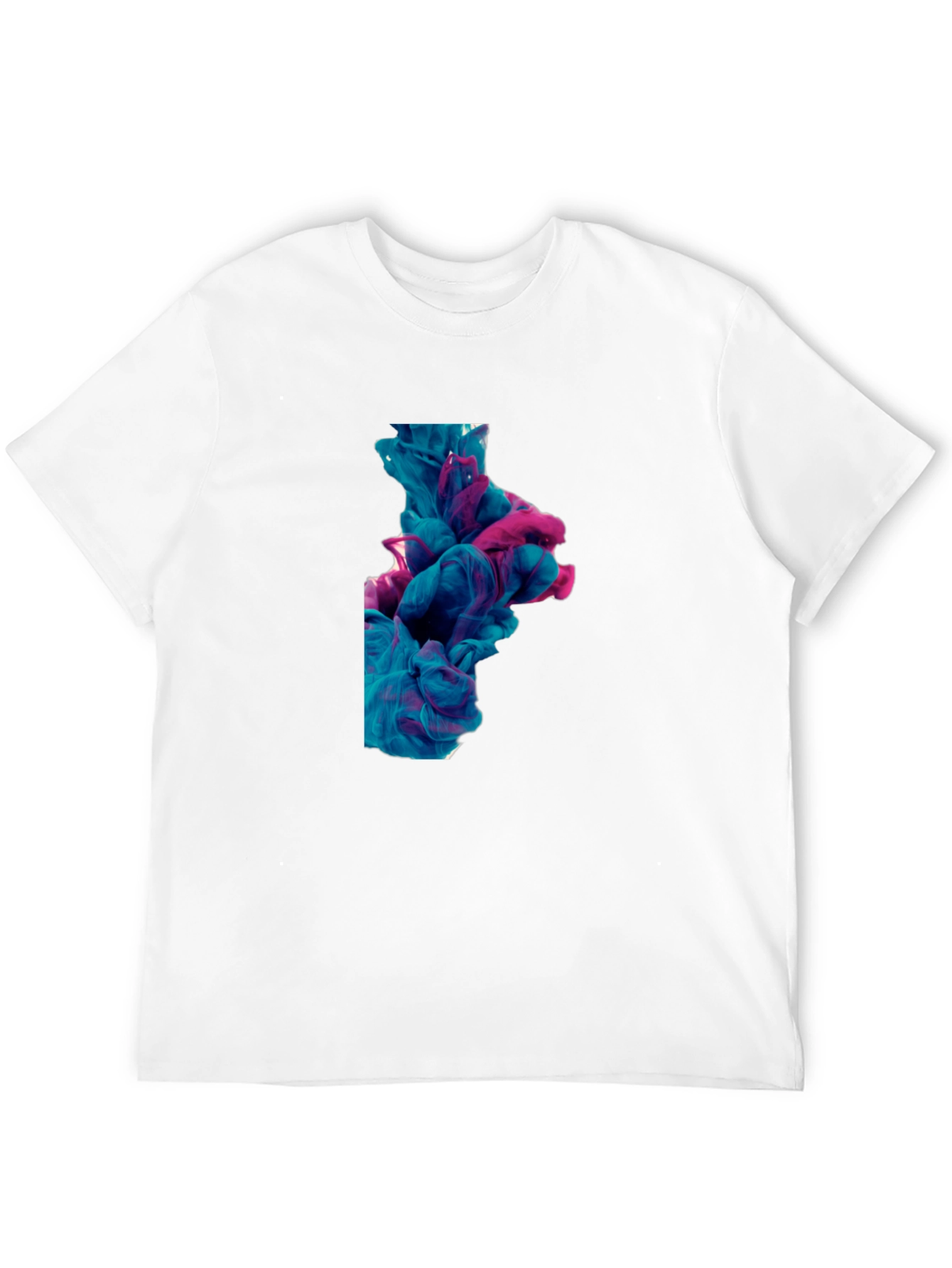 Abstract Ink Swirl Tee - Black Graphic T-Shirt