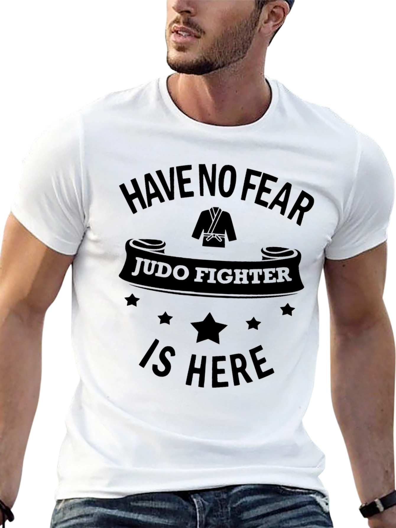 Judo Fighter Graphic Tee - Black T-Shirt