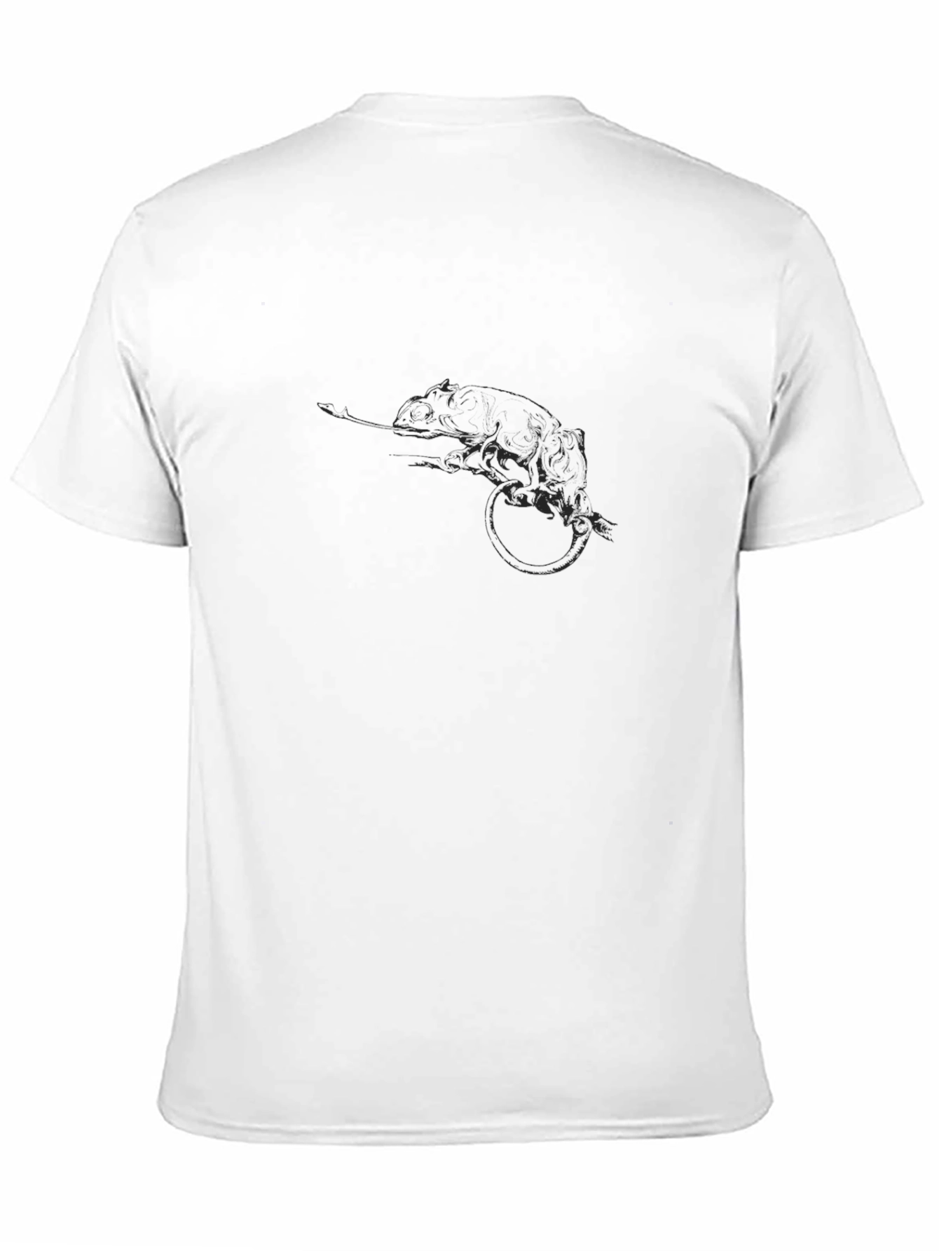 Mens Chameleon Graphic Black T-Shirt