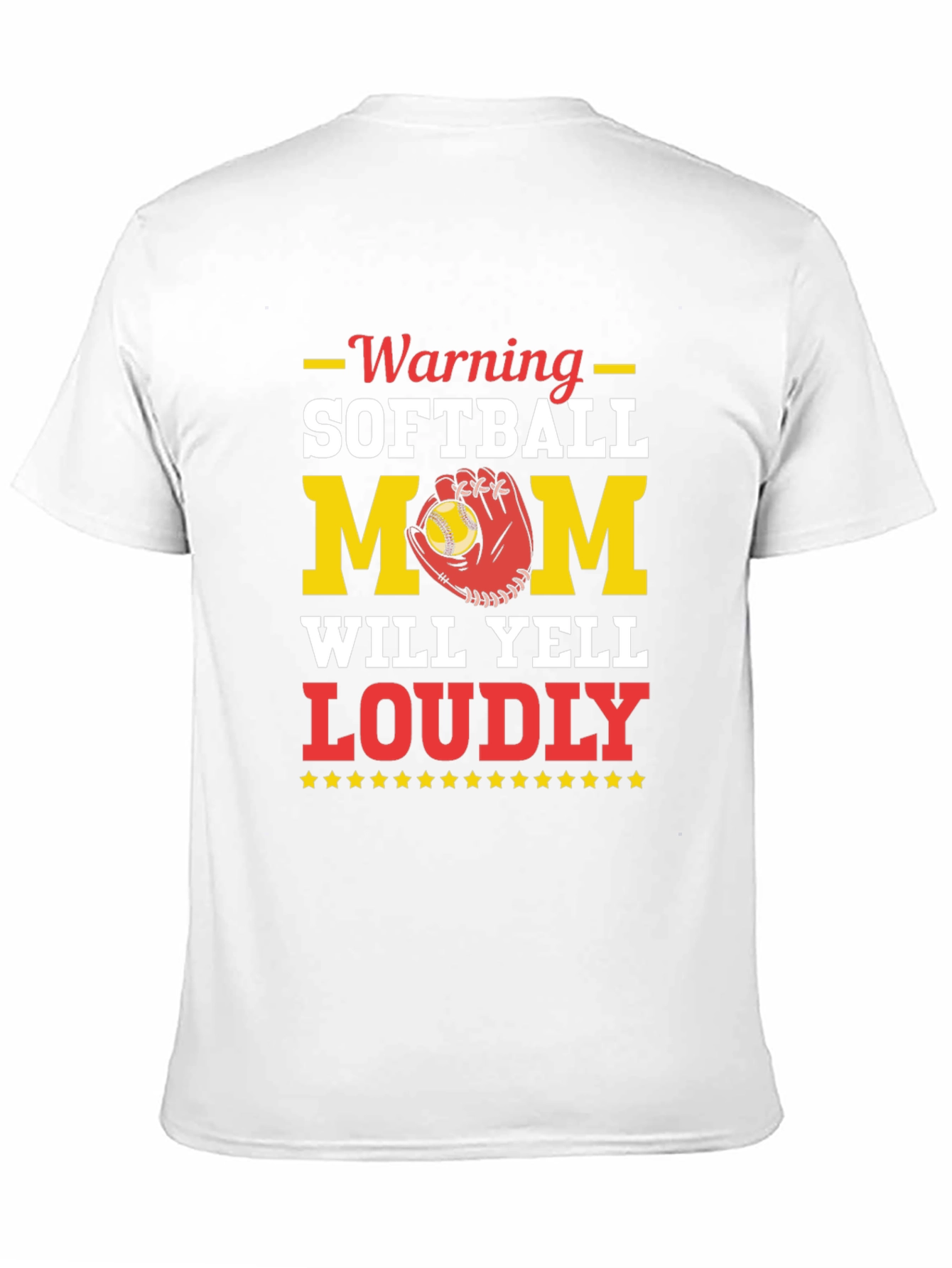 Warning Softball Mom Graphic Tee