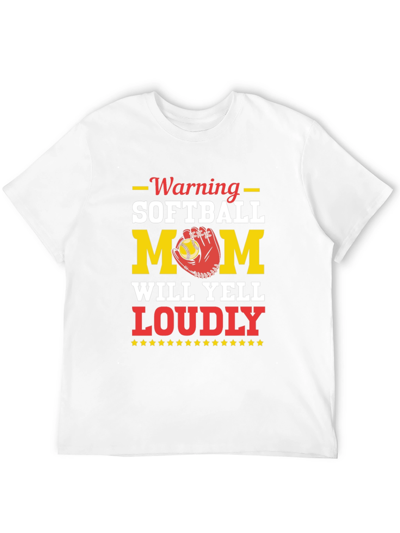 Warning Softball Mom Graphic Tee