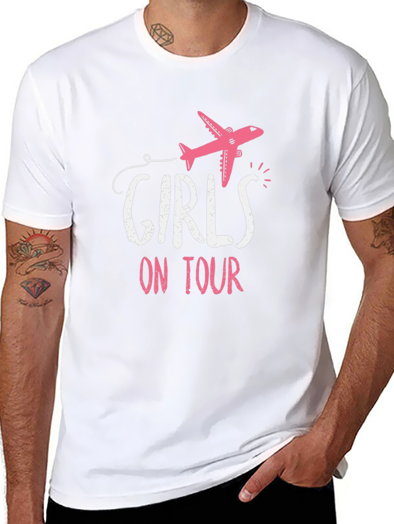 Girls On Tour T-Shirt - Airplane Graphic Tee