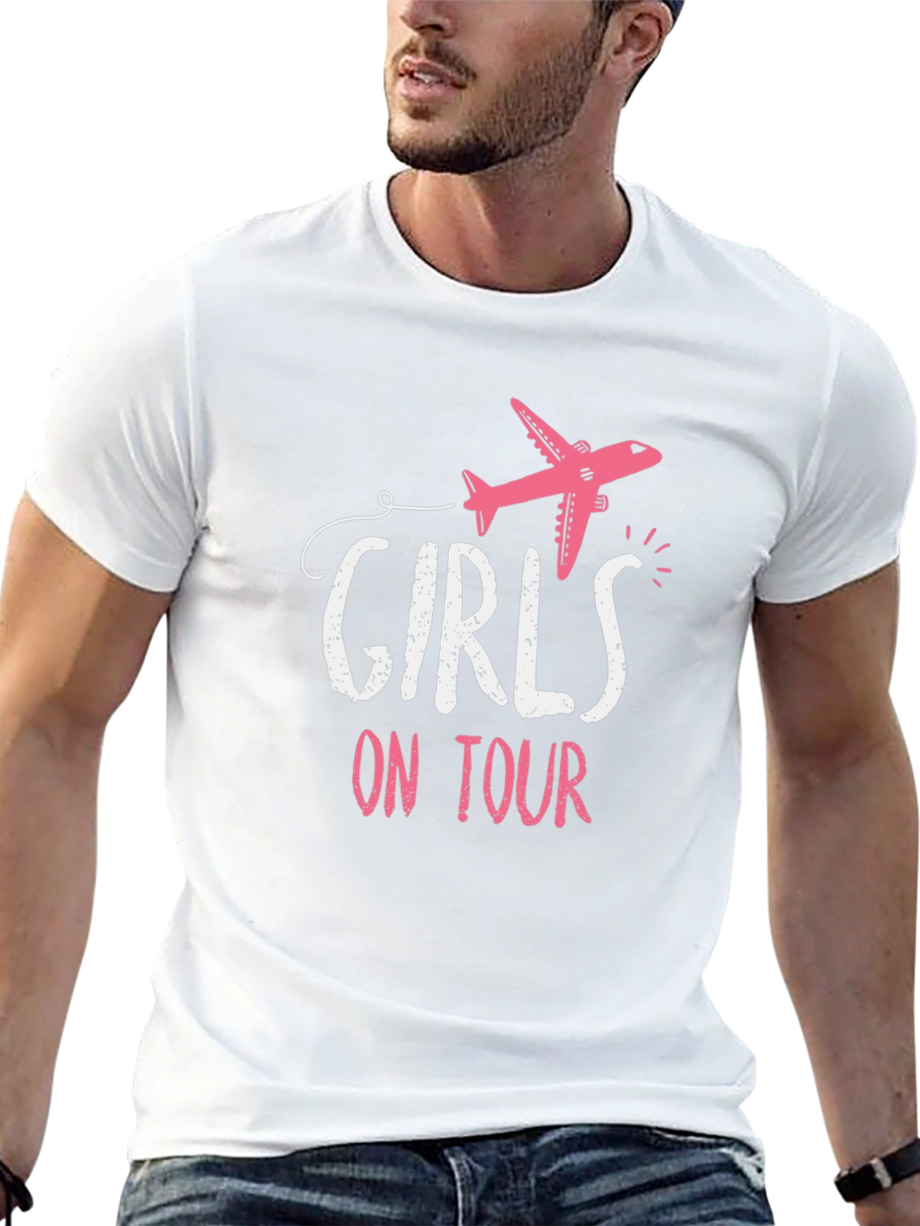 Girls On Tour T-Shirt - Airplane Graphic Tee