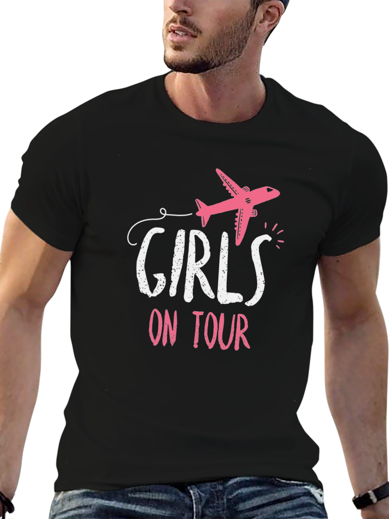 Girls On Tour T-Shirt - Airplane Graphic Tee
