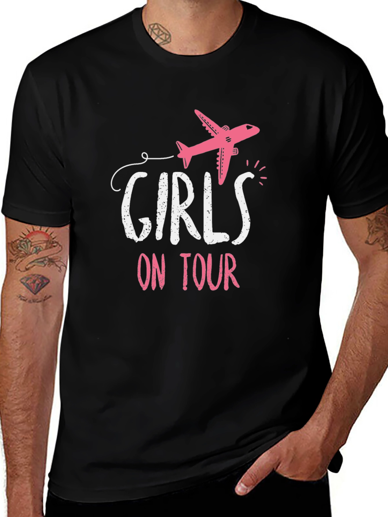 Girls On Tour T-Shirt - Airplane Graphic Tee