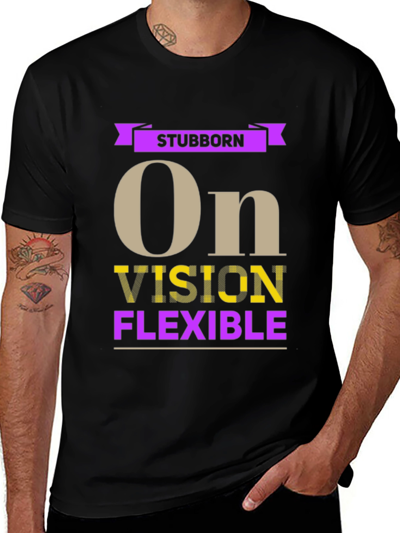 Stubborn Vision Flexible Graphic T-Shirt