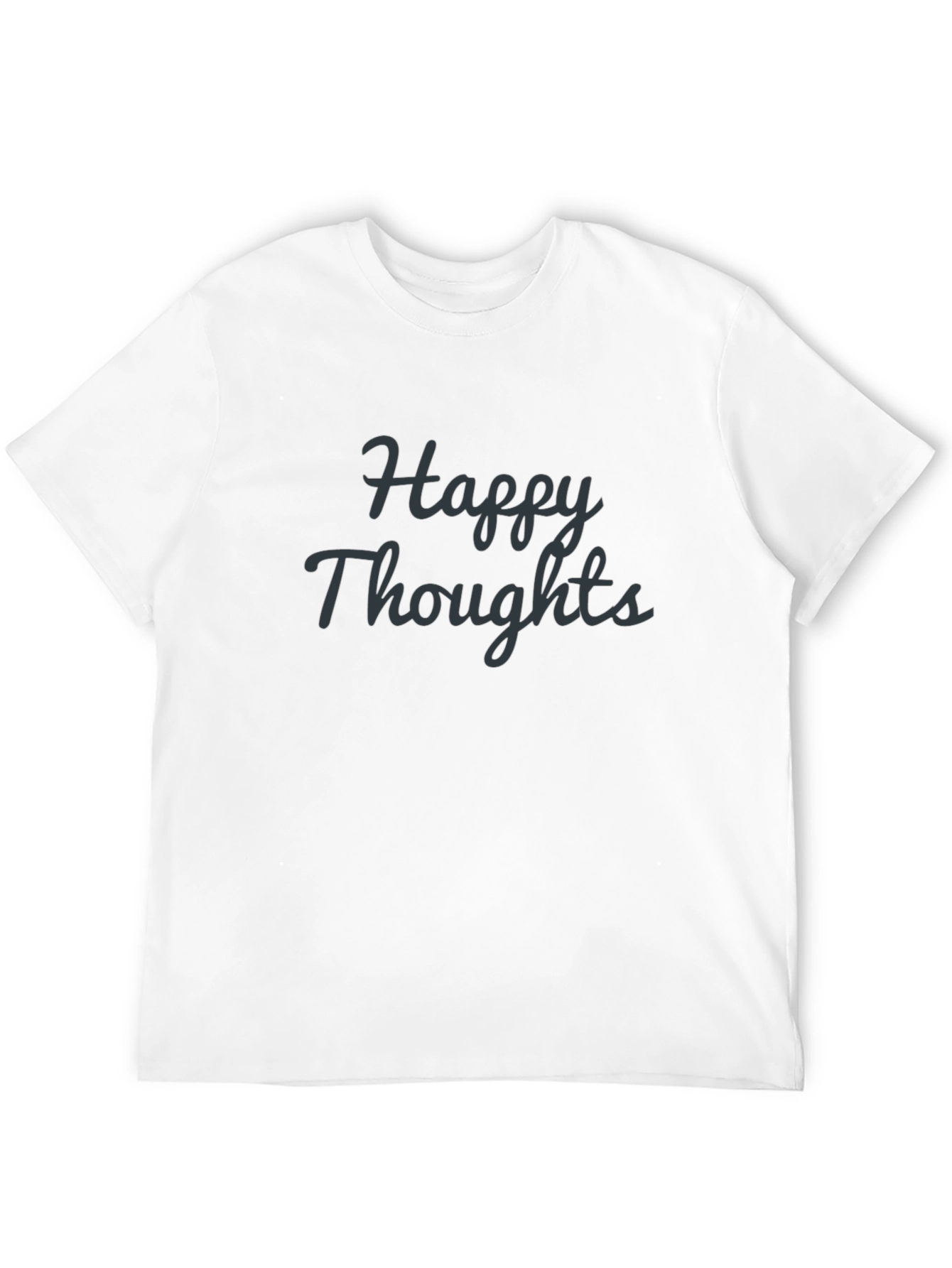 Happy Thoughts Black Graphic Tee Shirt