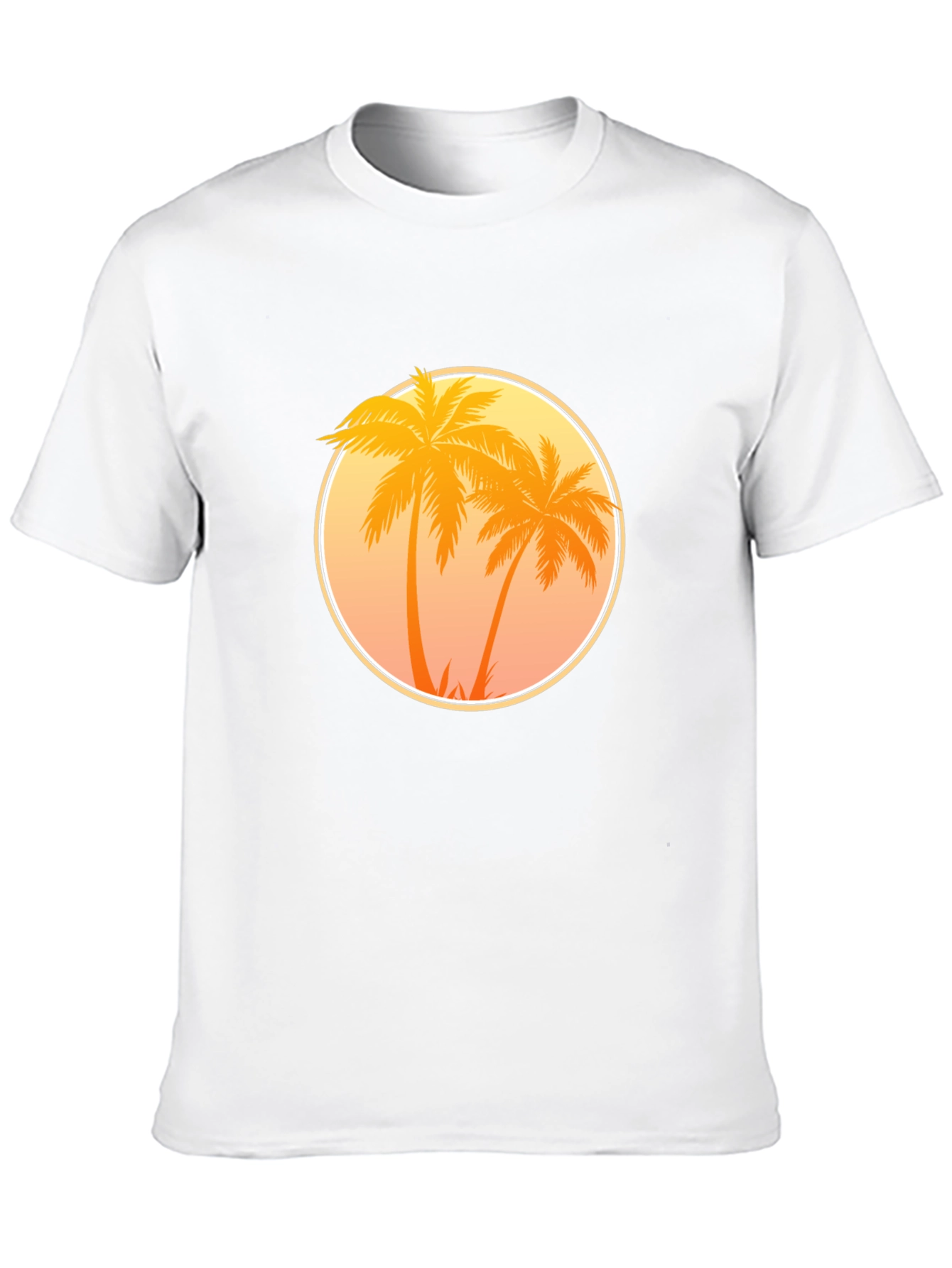 Sunset Palm Tree Graphic T-Shirt
