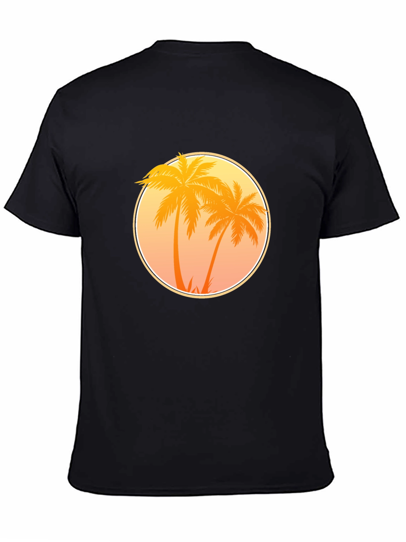 Sunset Palm Tree Graphic T-Shirt
