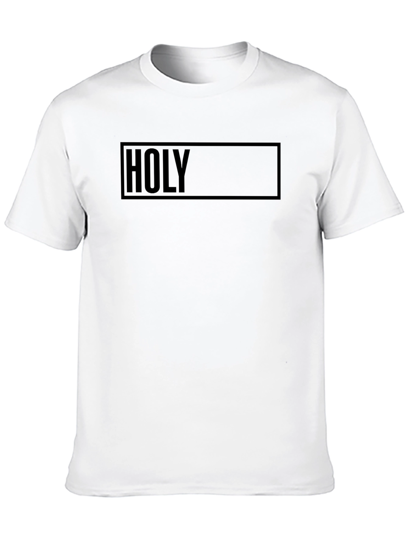 Mens Black HOLY Graphic T-Shirt