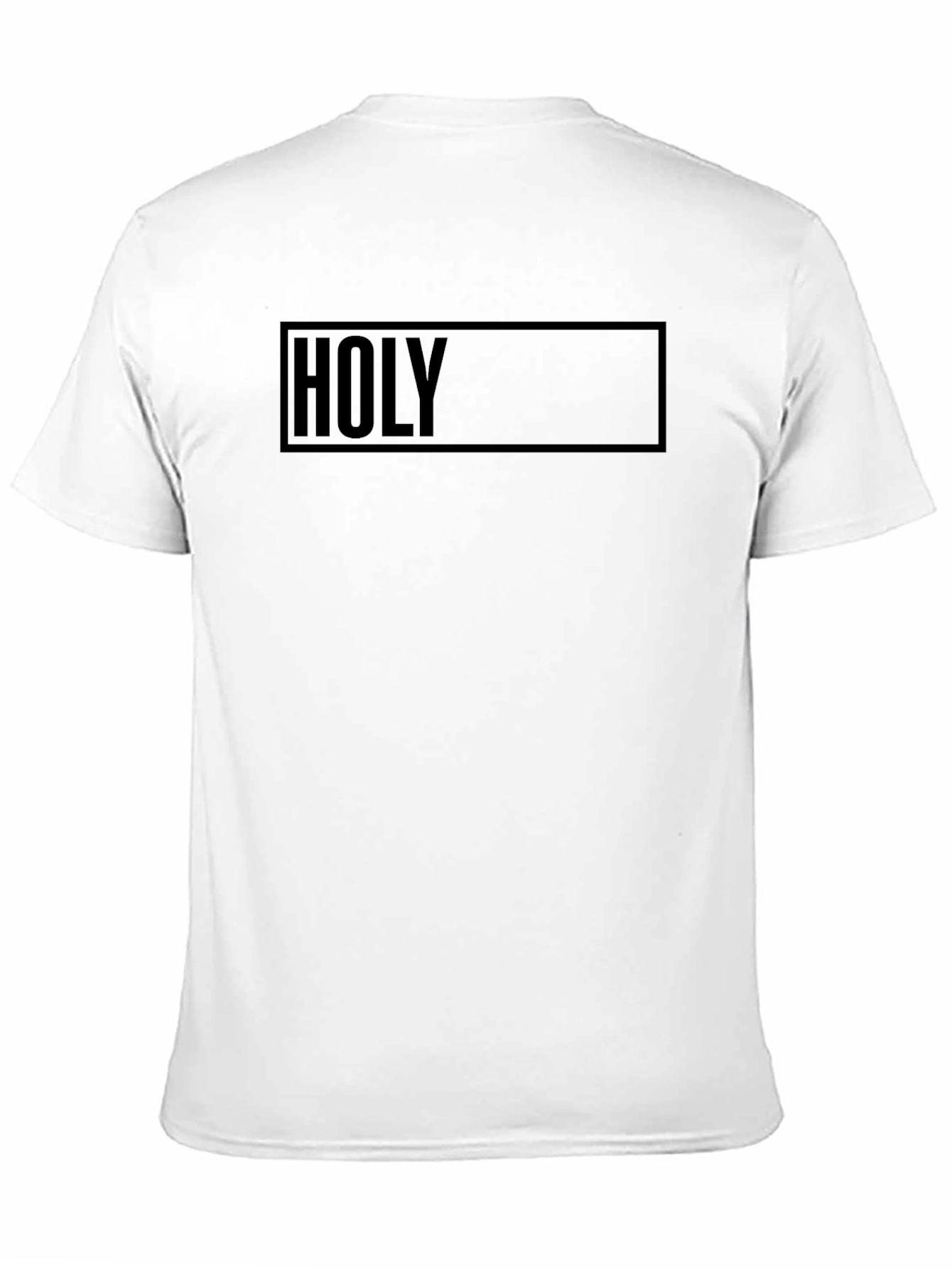 Mens Black HOLY Graphic T-Shirt