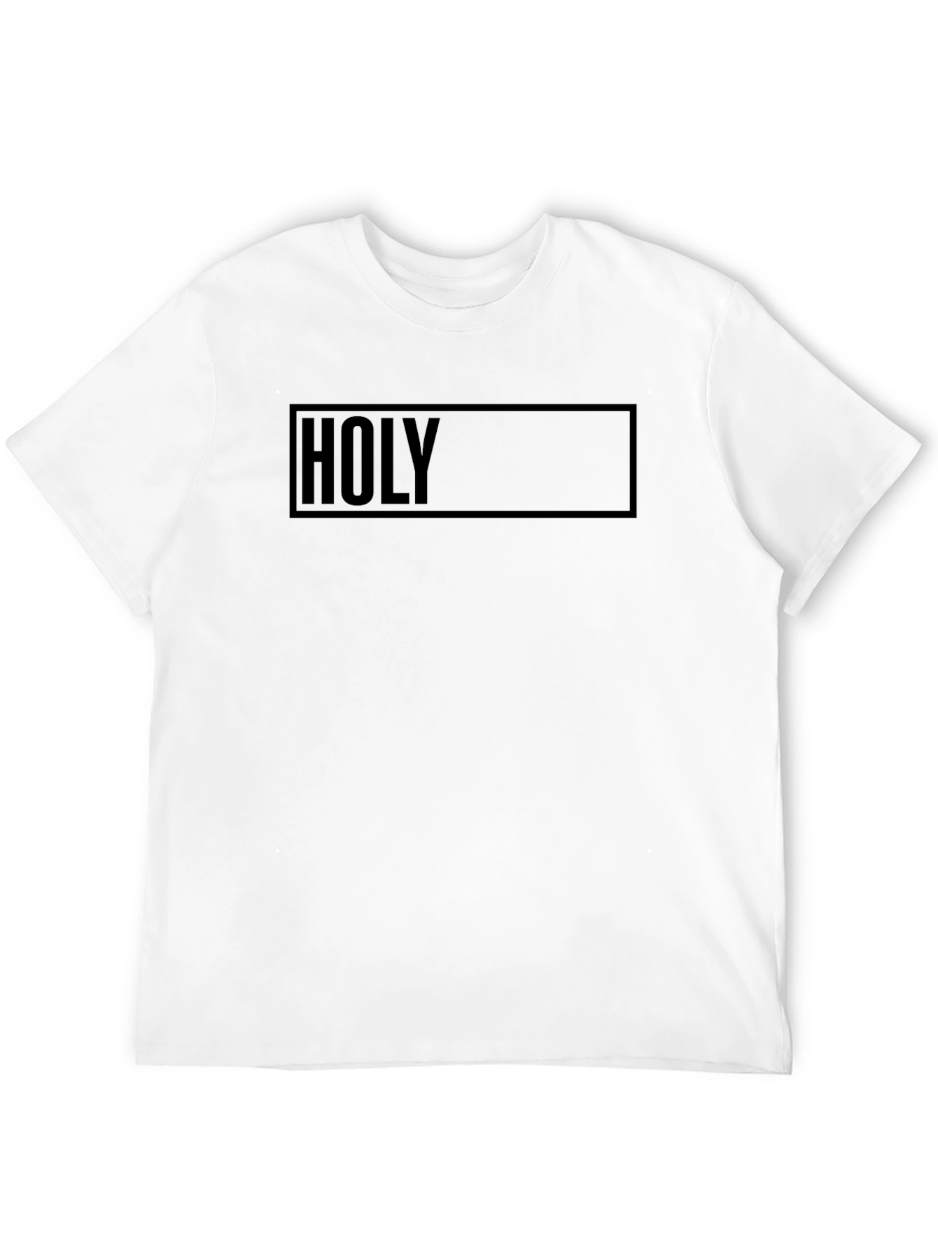 Mens Black HOLY Graphic T-Shirt