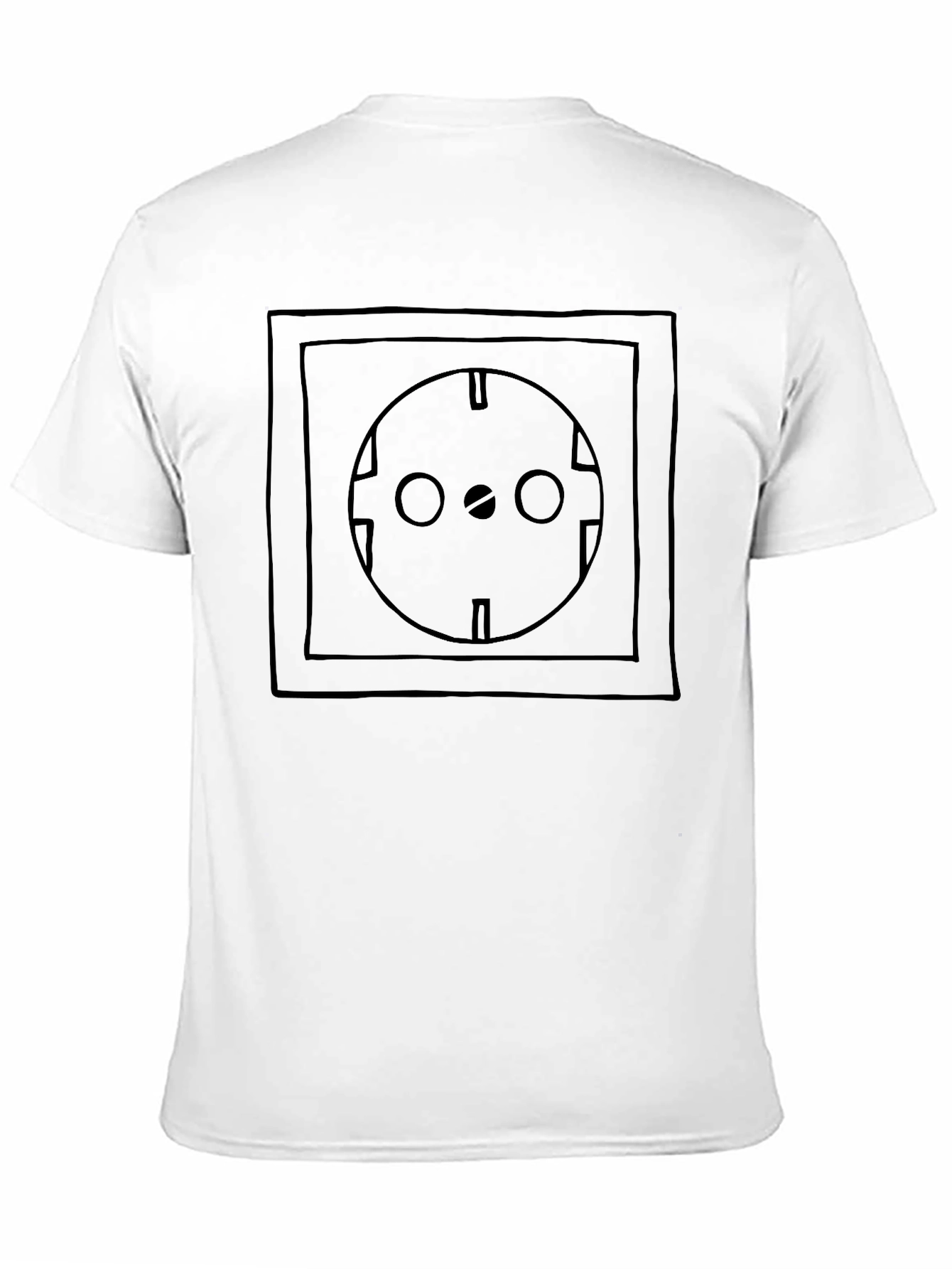 Electric Outlet Graphic T-Shirt - Black