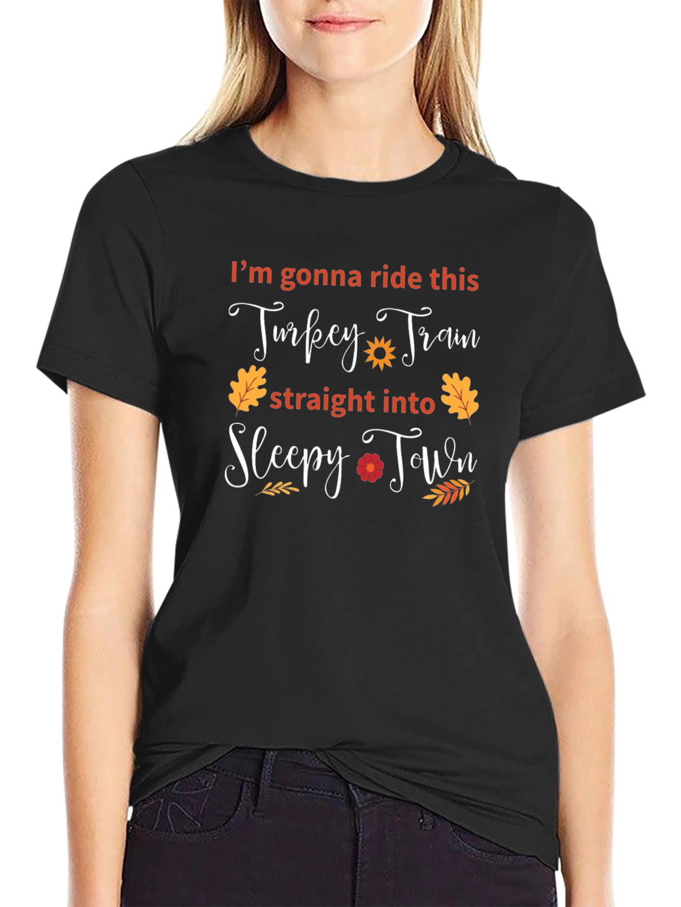 Funny Thanksgiving Turkey Train T-Shirt