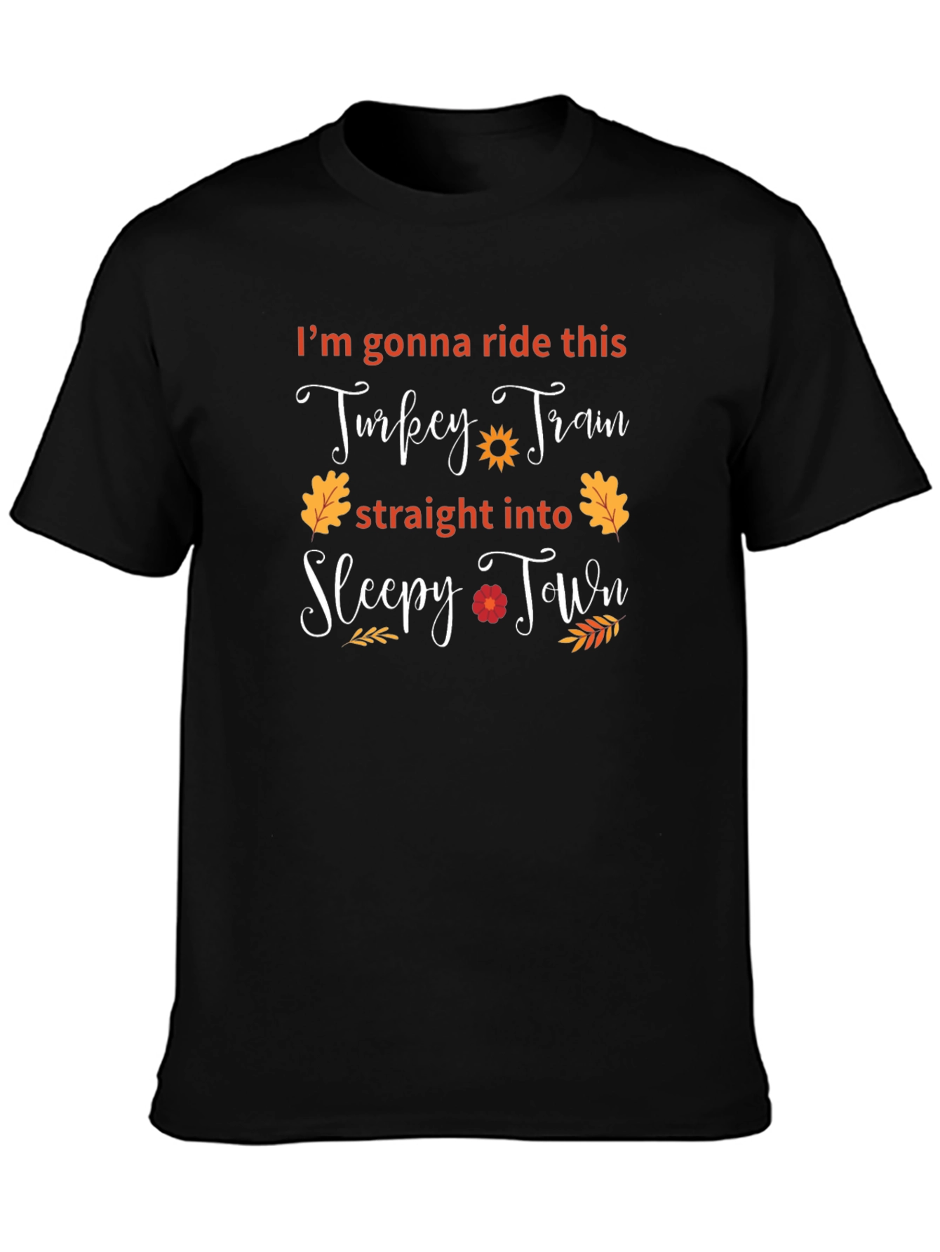 Funny Thanksgiving Turkey Train T-Shirt