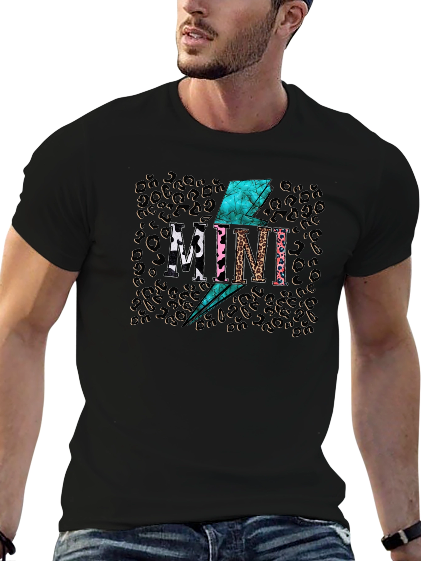 Stylish Leopard Print Mini T-Shirt