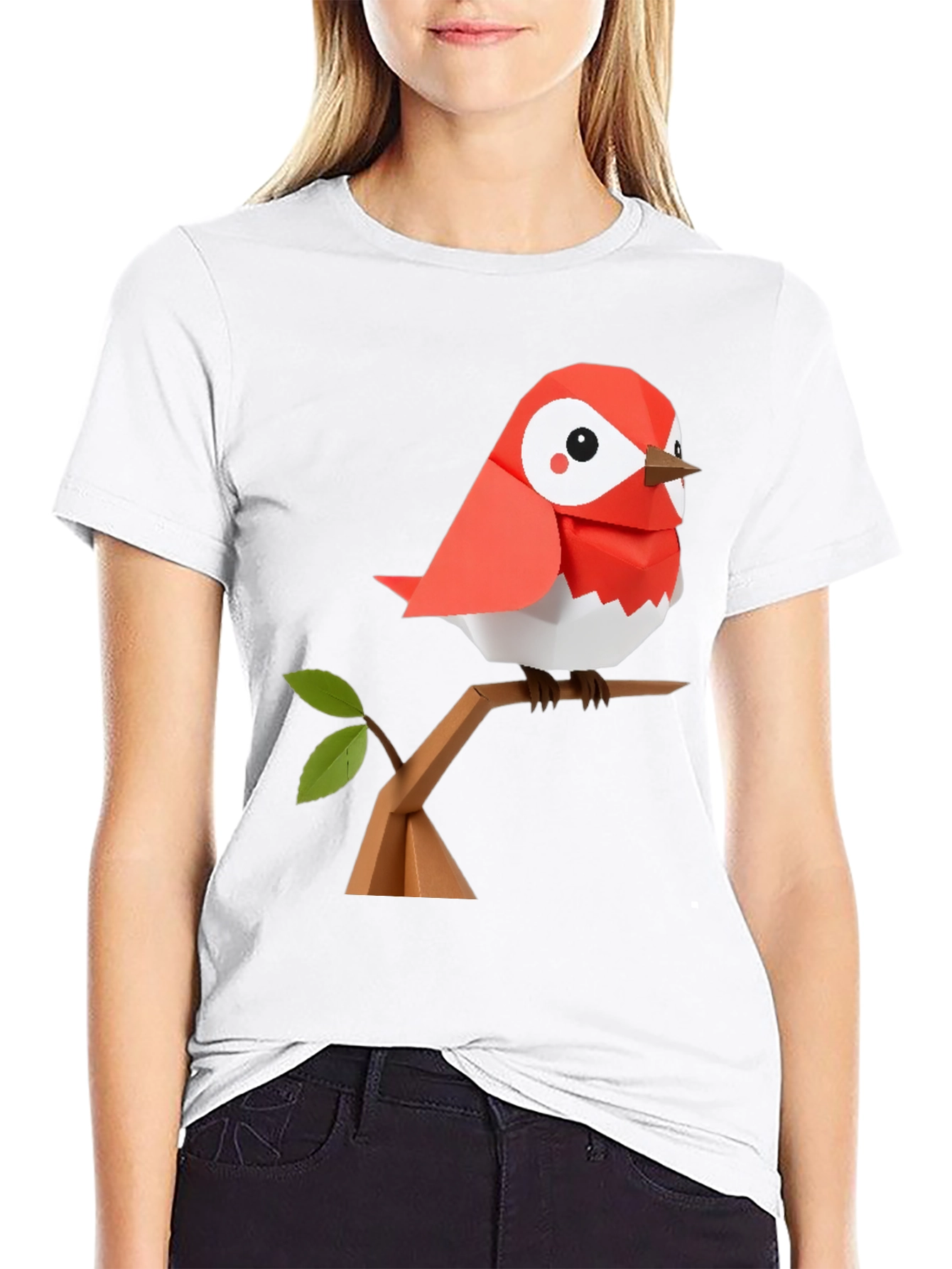 Origami Bird Graphic Tee - Stylish & Unique