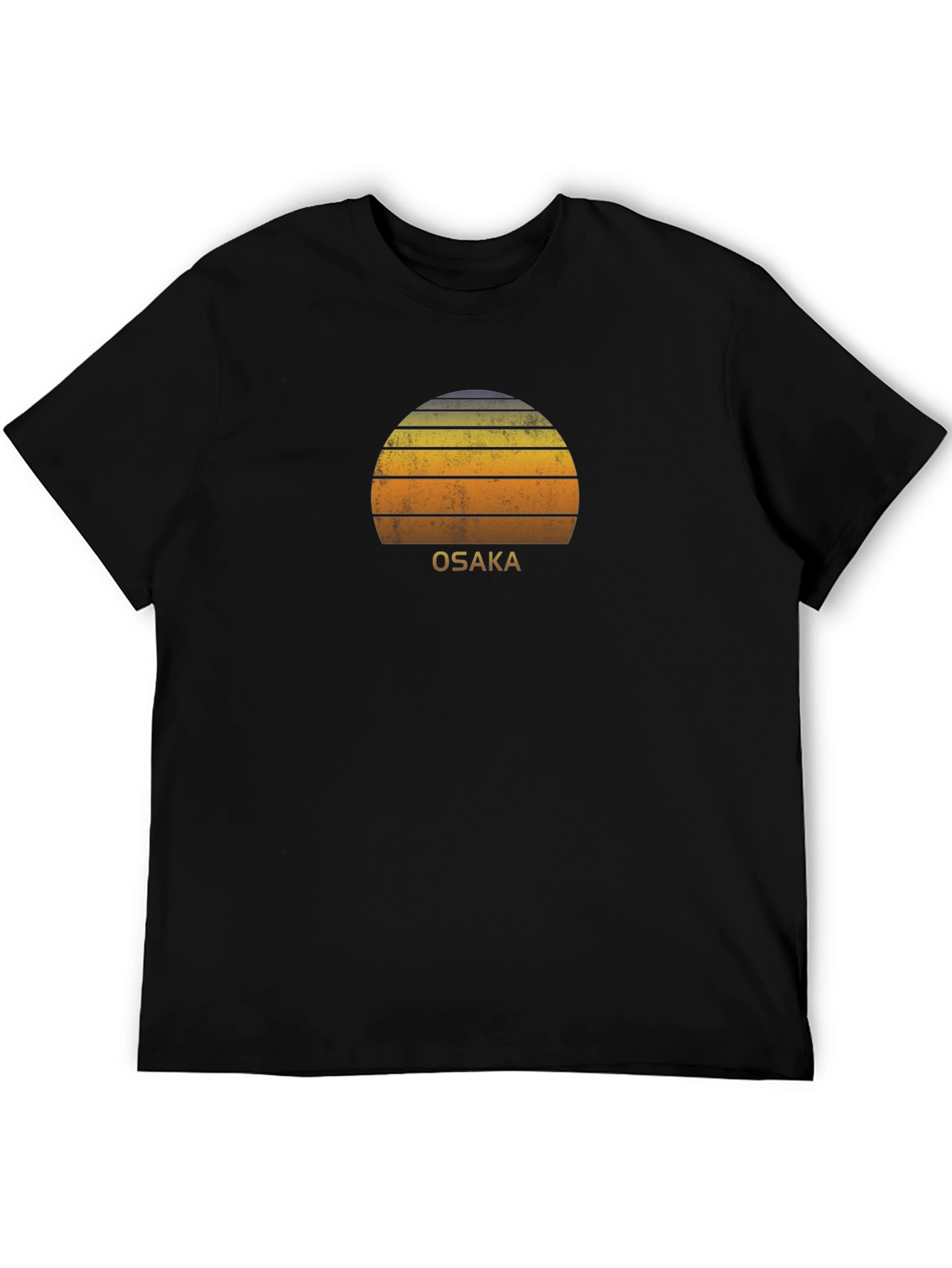 Osaka Sunset Graphic Tee - Retro Japan Design