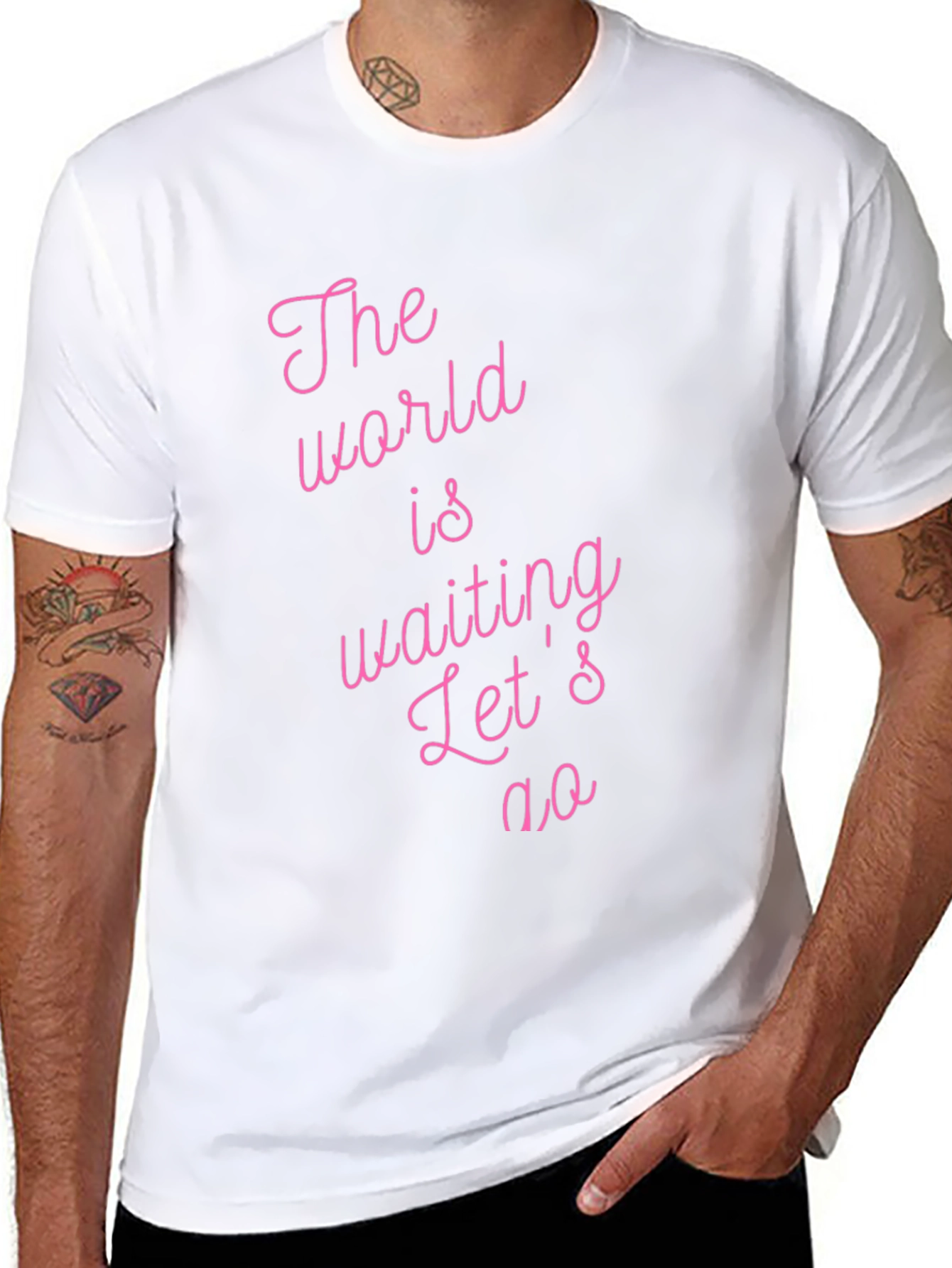 The World is Waiting Tee - Black