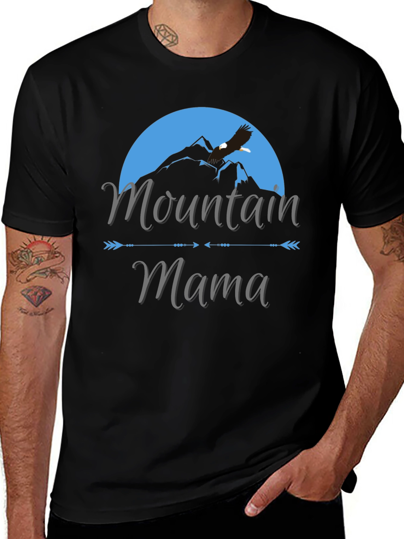 Mountain Mama Graphic T-Shirt - Unisex Black Tee