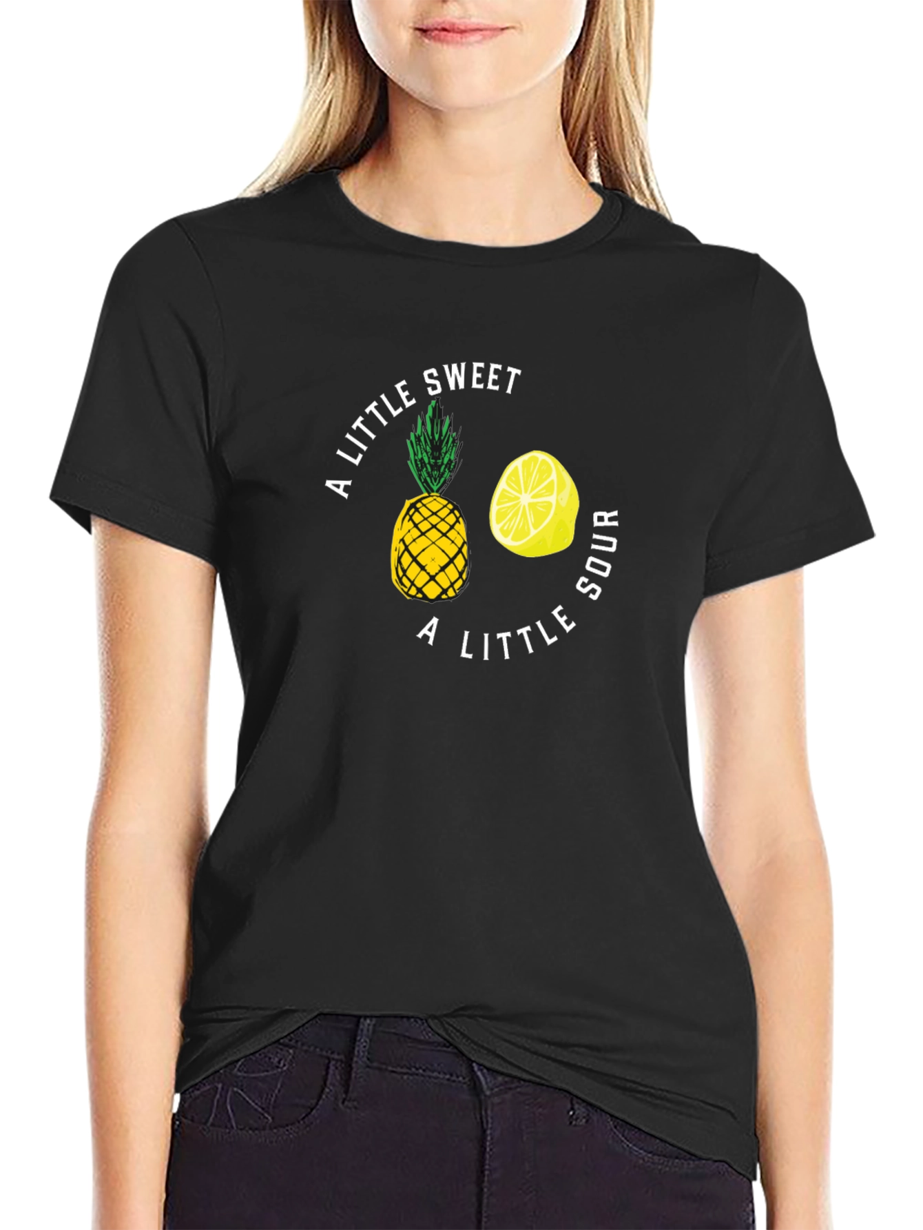 Sweet and Sour Graphic Tee - Soft Black T-Shirt