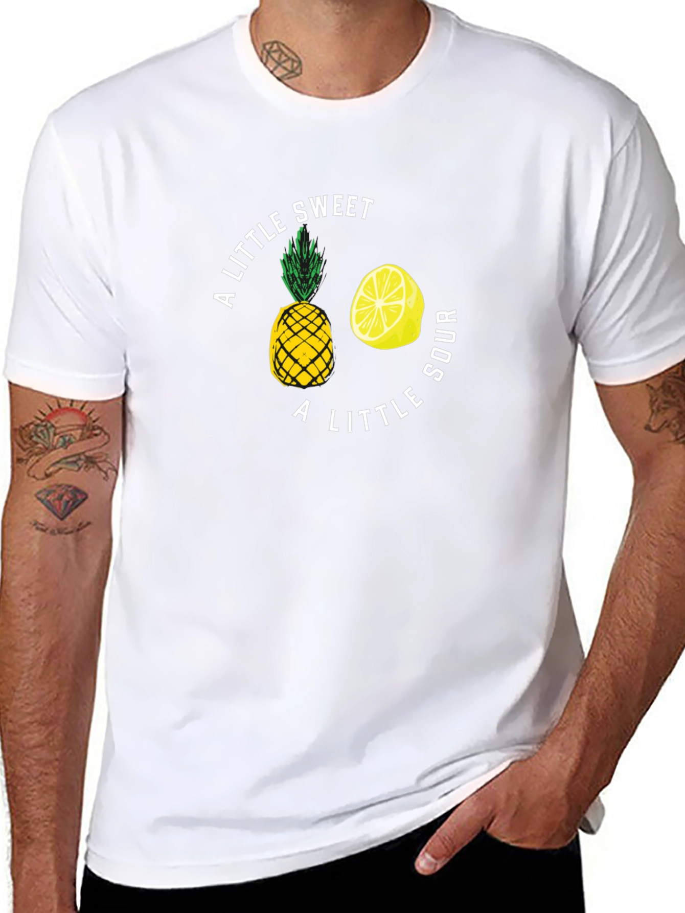 Sweet and Sour Graphic Tee - Soft Black T-Shirt