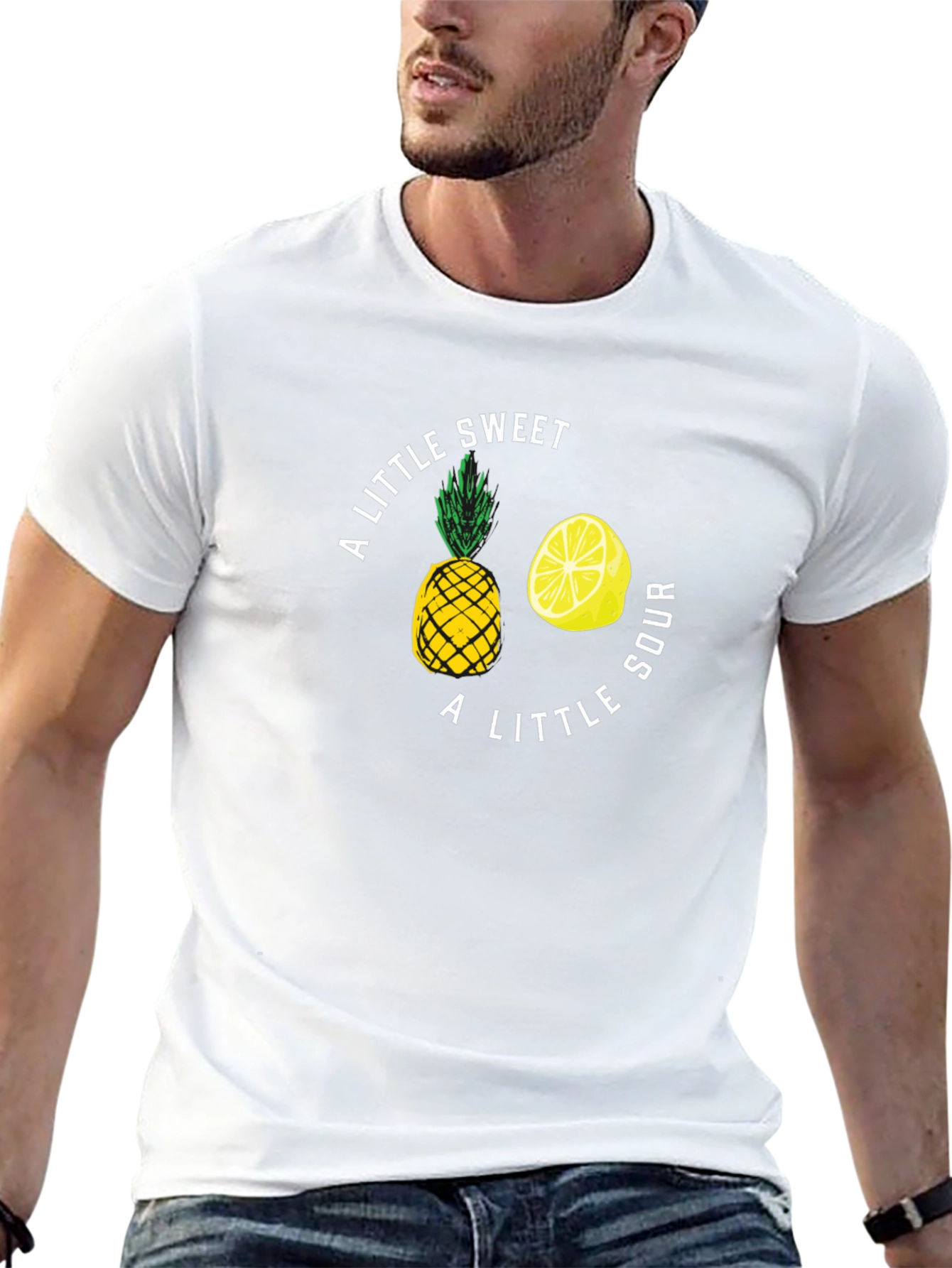 Sweet and Sour Graphic Tee - Soft Black T-Shirt
