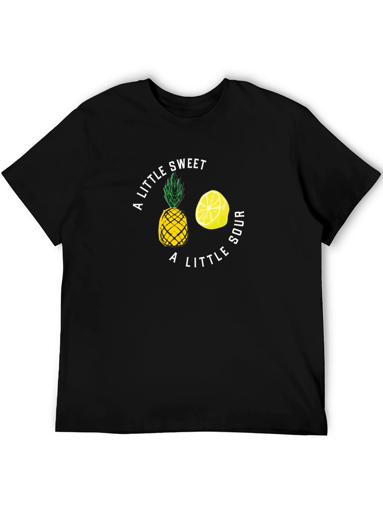 Sweet and Sour Graphic Tee - Soft Black T-Shirt