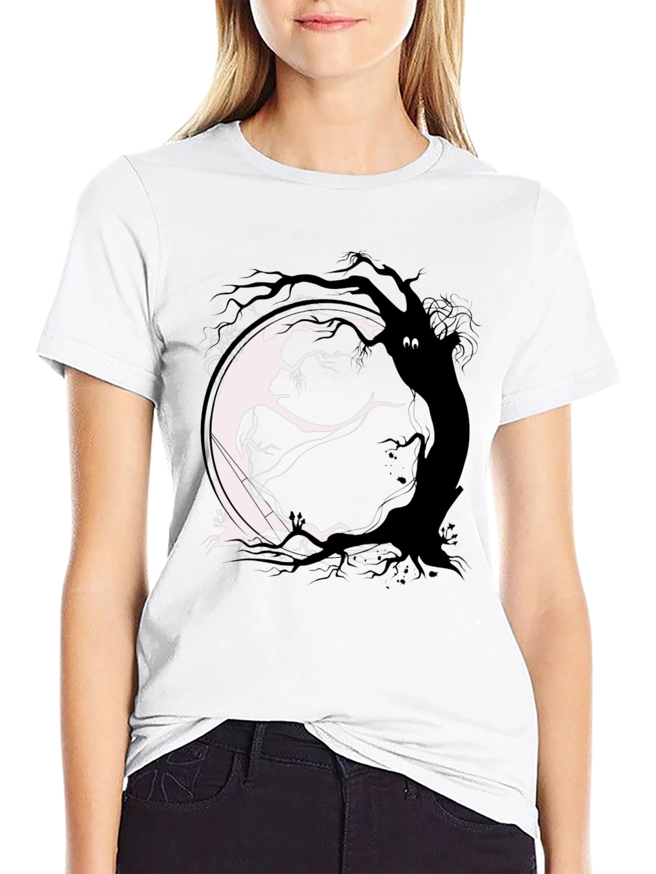 Yin Yang Tree Graphic Tee - Balance & Style