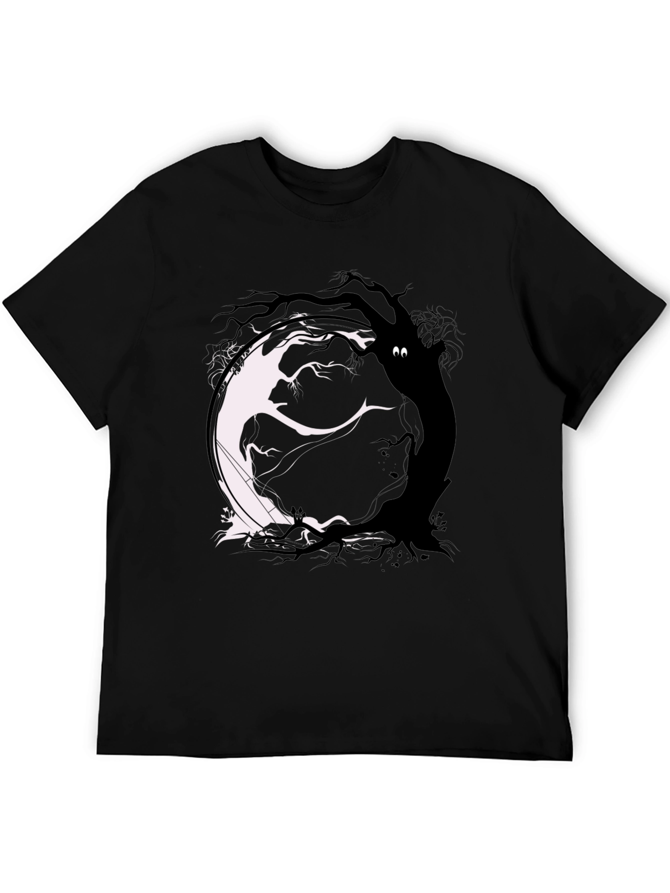 Yin Yang Tree Graphic Tee - Balance & Style