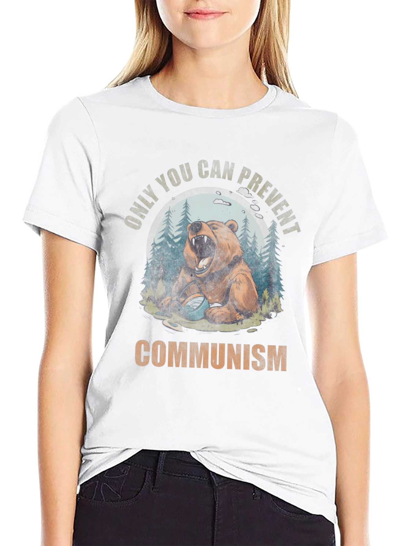 Only You Can Prevent Communism Bear T-Shirt