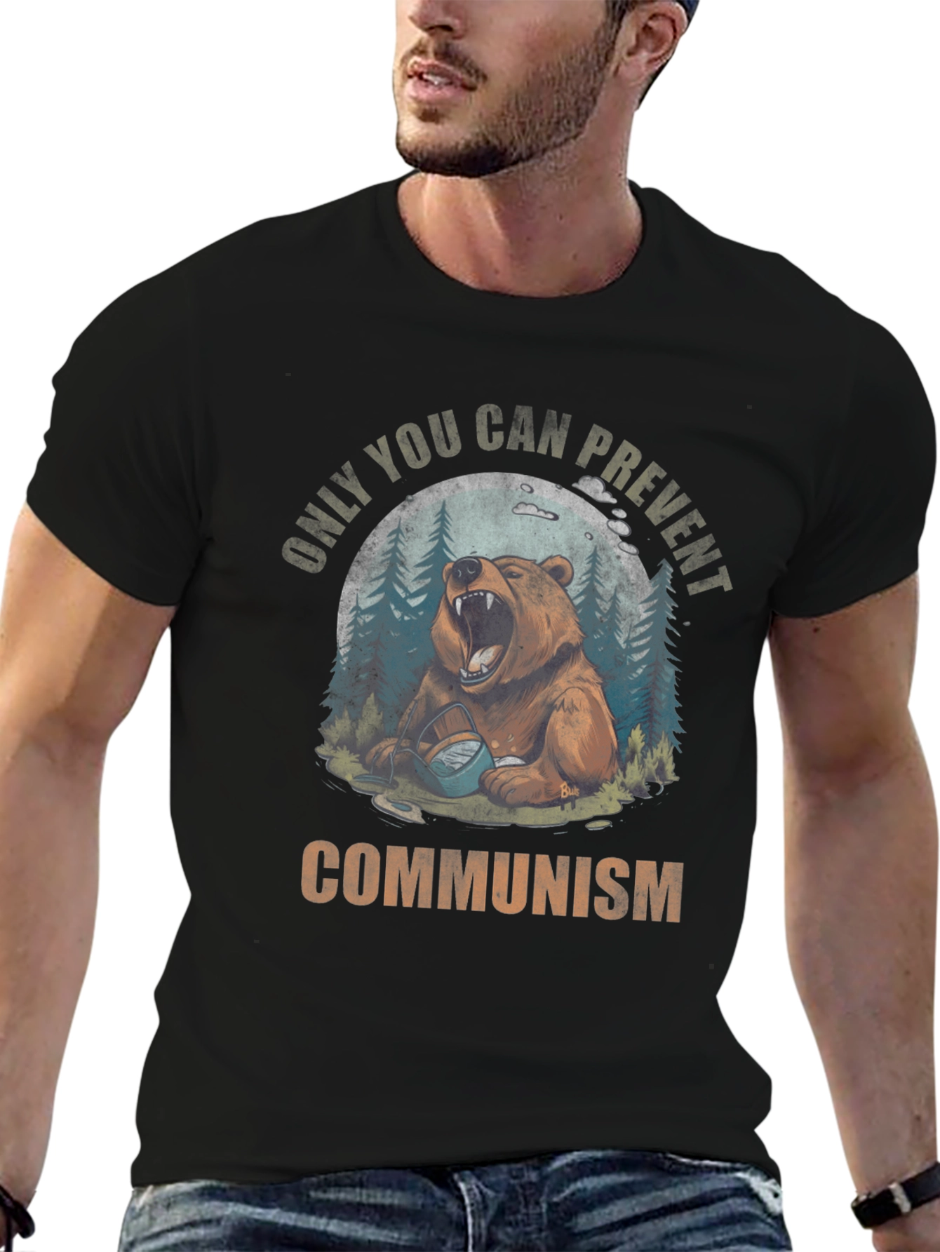 Only You Can Prevent Communism Bear T-Shirt