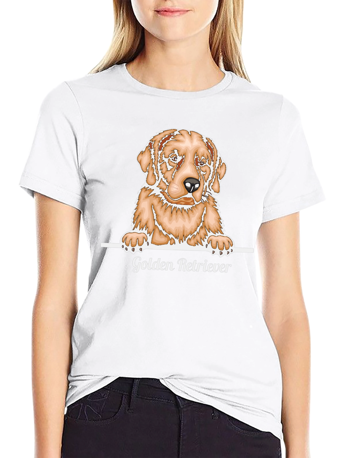 Golden Retriever Graphic T-Shirt - Dog Lover Tee