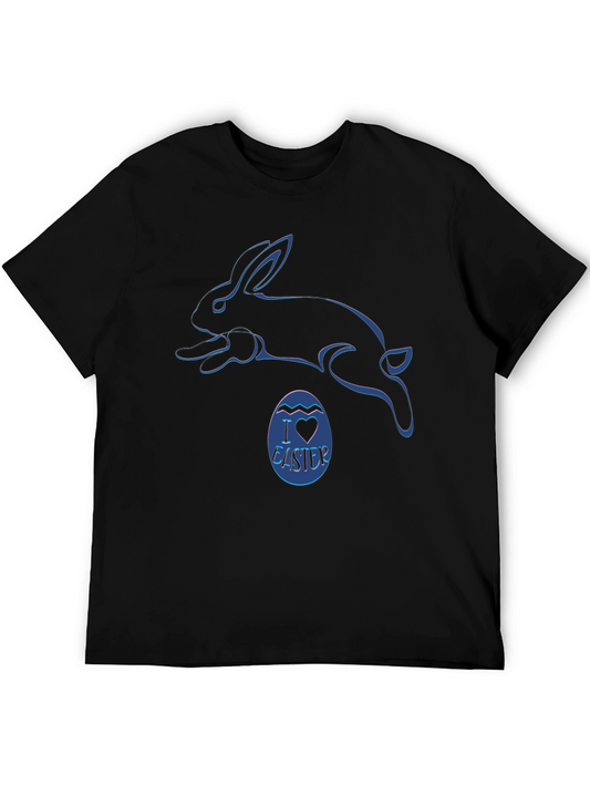 I Heart Easter Bunny T-Shirt - Black